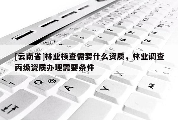 [云南省]林業核查需要什么資質，林業調查丙級資質辦理需要條件