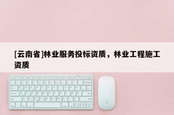 [云南省]林業(yè)服務(wù)投標(biāo)資質(zhì)，林業(yè)工程施工資質(zhì)
