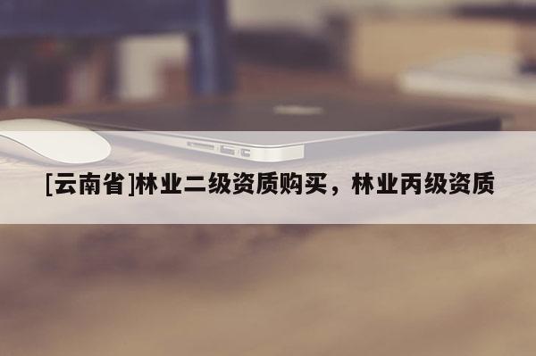 [云南省]林業(yè)二級(jí)資質(zhì)購(gòu)買，林業(yè)丙級(jí)資質(zhì)