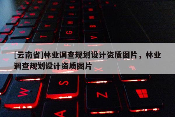 [云南省]林業調查規劃設計資質圖片，林業調查規劃設計資質圖片