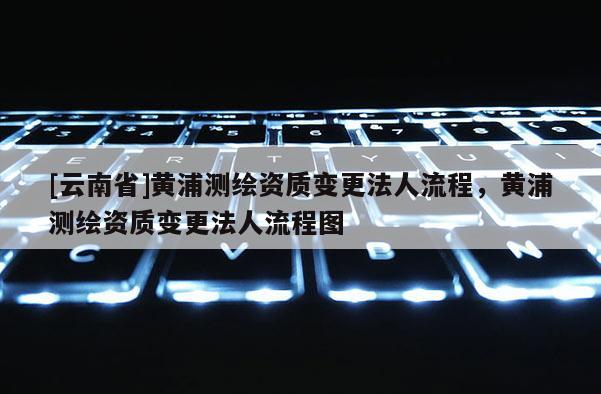 [云南省]黃浦測繪資質變更法人流程，黃浦測繪資質變更法人流程圖