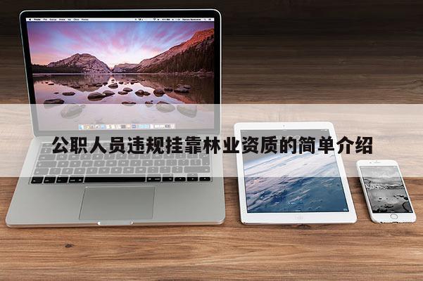 公職人員違規掛靠林業資質的簡單介紹