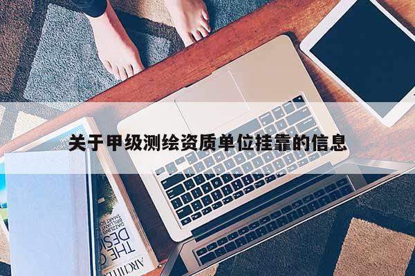 關于甲級測繪資質單位掛靠的信息